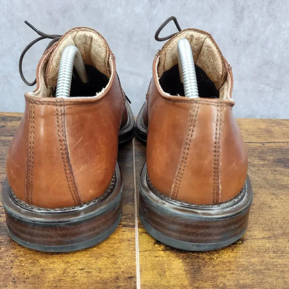 London Underground Oxford‎ Shoes Mens 10.5 M Brown Leather Square Toe Peyton
